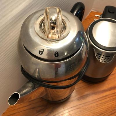 Hamilton-Beach Coffee Percolator & Electric Tea Kettle Water Boiler & Heater -Lot 432