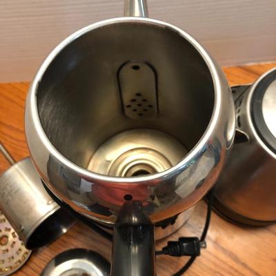 Hamilton-Beach Coffee Percolator & Electric Tea Kettle Water Boiler & Heater -Lot 432