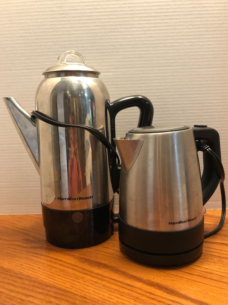 HamiltonBeach Coffee Percolator & Electric Tea Kettle Water Boiler