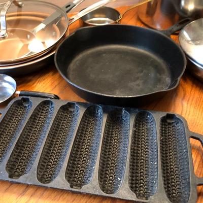 Mixed Cookware: Cast Iron, Gotham, Vintage Revere Cooper Clad & More -Lot 437