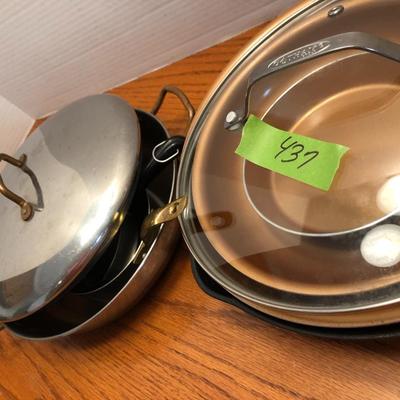 Mixed Cookware: Cast Iron, Gotham, Vintage Revere Cooper Clad & More -Lot 437