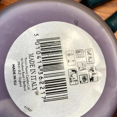 Candle Lot: Candles, Candle Holders & Basket -Lot 439