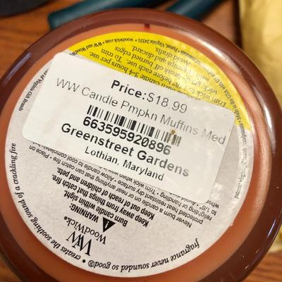 Candle Lot: Candles, Candle Holders & Basket -Lot 439