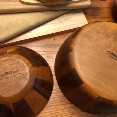 Wooden Kitchen Utensils, Bowls & Cutting Boards -Lot 440