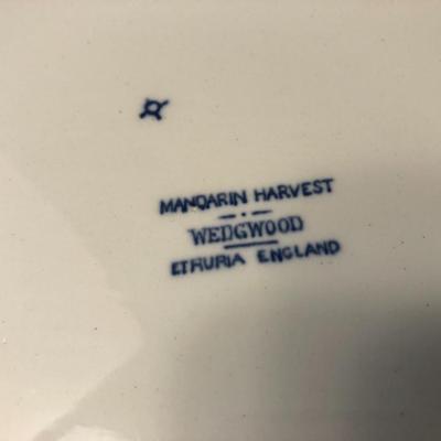 Wedgewood Mandarin Harvest Plates & Wedgewood & Co. Gravy Boat & Plate -Lot 441