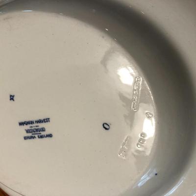 Wedgewood Mandarin Harvest Plates & Wedgewood & Co. Gravy Boat & Plate -Lot 441