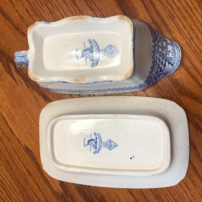 Wedgewood Mandarin Harvest Plates & Wedgewood & Co. Gravy Boat & Plate -Lot 441