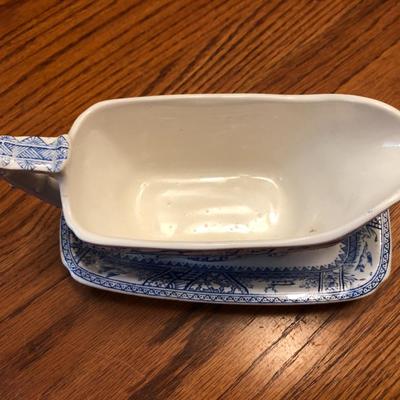 Wedgewood Mandarin Harvest Plates & Wedgewood & Co. Gravy Boat & Plate -Lot 441