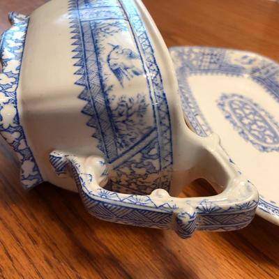 Wedgewood Mandarin Harvest Plates & Wedgewood & Co. Gravy Boat & Plate -Lot 441