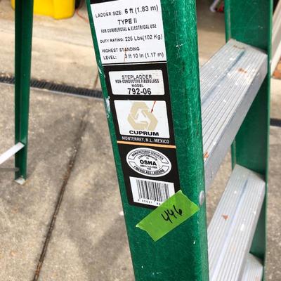 CUPRUM 6 Foot Type II Ladder Model 792-06 -Lot 446