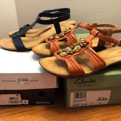 *NEW* Alfani & Clarkâ€™s Womanâ€™s Shoes Size 8.5M -Lot 447