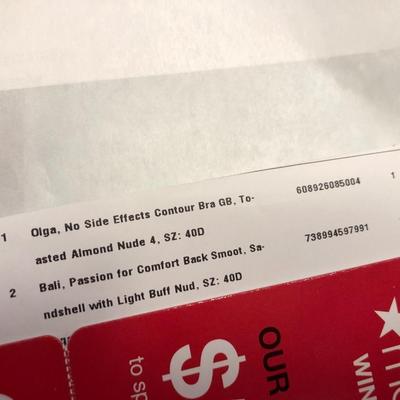 *NEW* Bali Intimates & Olga (Both: Color Nude; Size 40D) Womanâ€™s Bra Two (2) Quantity -Lot 448