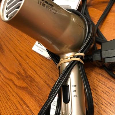 CONAIR Mini Pro Tourmaline Ceramic Styler & PRO Beauty Tools IONIC AC Motor Dryer w/ Attachments TESTED -Lot 449