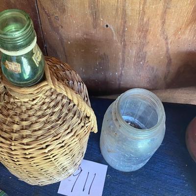 Vintage Bottle and Jar