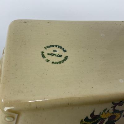 -78- DISHES | Rooster Metlox Poppytrail California Pottery | Bread, Divided Dish, & Handled Dish