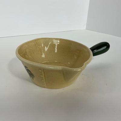 -78- DISHES | Rooster Metlox Poppytrail California Pottery | Bread, Divided Dish, & Handled Dish