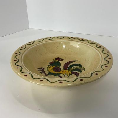 -80- DISHES | Rooster Metlox Poppytrail California Pottery | Covered Dish