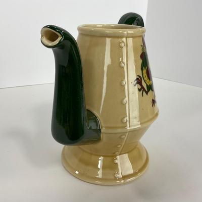 -81- DISHES | Rooster Metlox Poppytrail California Pottery | Lidded Teapot & Sugar
