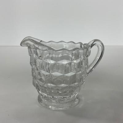 -82- GLASSWARE | American Fostoria Glass Co. | Creamer, Sugar, & Dishes