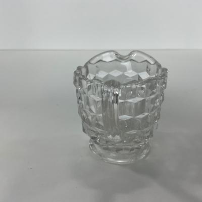-82- GLASSWARE | American Fostoria Glass Co. | Creamer, Sugar, & Dishes