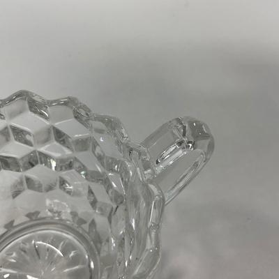 -82- GLASSWARE | American Fostoria Glass Co. | Creamer, Sugar, & Dishes