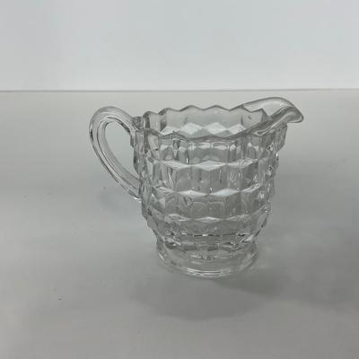 -82- GLASSWARE | American Fostoria Glass Co. | Creamer, Sugar, & Dishes