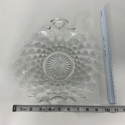 -83- GLASSWARE | American Fostoria Glass Co. | Bowl & Two Handled Dish