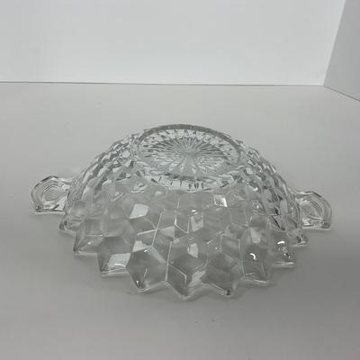 -83- GLASSWARE | American Fostoria Glass Co. | Bowl & Two Handled Dish