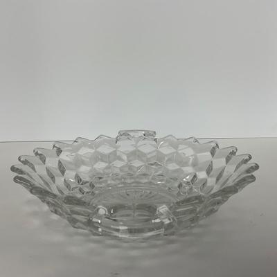 -83- GLASSWARE | American Fostoria Glass Co. | Bowl & Two Handled Dish