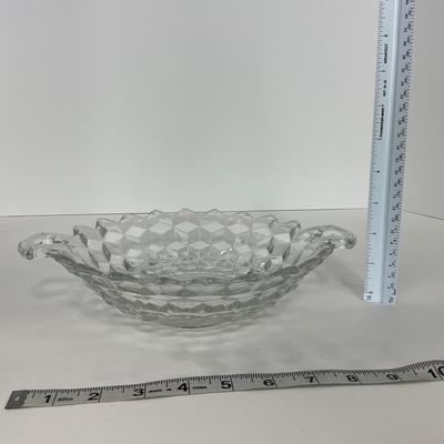 -83- GLASSWARE | American Fostoria Glass Co. | Bowl & Two Handled Dish