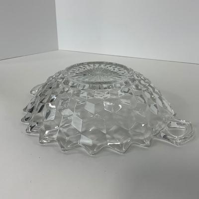 -83- GLASSWARE | American Fostoria Glass Co. | Bowl & Two Handled Dish