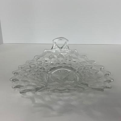 -83- GLASSWARE | American Fostoria Glass Co. | Bowl & Two Handled Dish