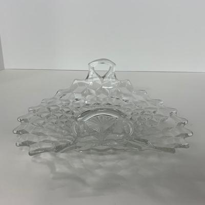 -83- GLASSWARE | American Fostoria Glass Co. | Bowl & Two Handled Dish