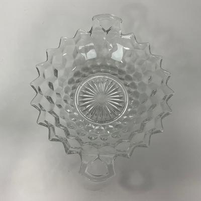 -83- GLASSWARE | American Fostoria Glass Co. | Bowl & Two Handled Dish
