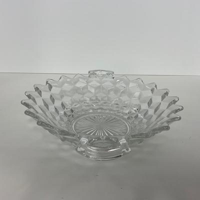 -83- GLASSWARE | American Fostoria Glass Co. | Bowl & Two Handled Dish