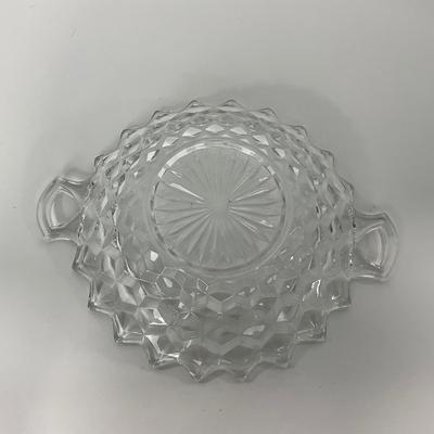 -83- GLASSWARE | American Fostoria Glass Co. | Bowl & Two Handled Dish