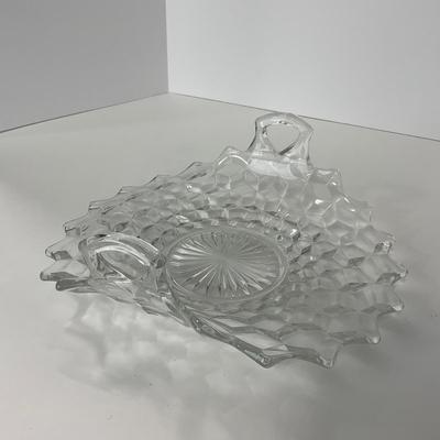 -83- GLASSWARE | American Fostoria Glass Co. | Bowl & Two Handled Dish