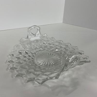 -83- GLASSWARE | American Fostoria Glass Co. | Bowl & Two Handled Dish