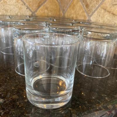 Huge lot of low ball glasses