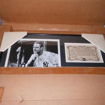 1939 LOU GEHRIG AUTHENTIC 8