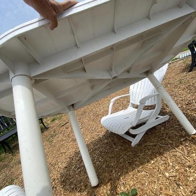 Heavy Plastic Patio Table and Chairs
