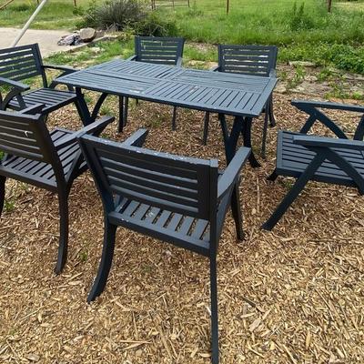 Wood Patio Set