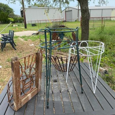 Assortment of plant stands