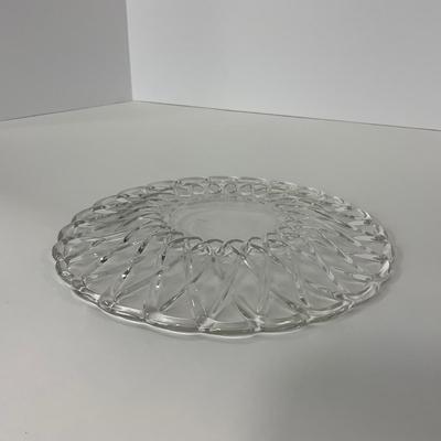 -87- GLASSWARE | Pretzel Indiana Glass Co. | Platters & Small Plates