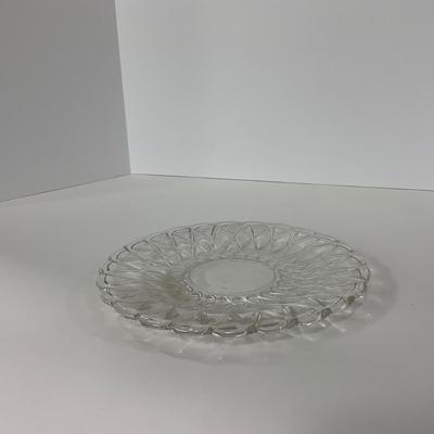 -87- GLASSWARE | Pretzel Indiana Glass Co. | Platters & Small Plates