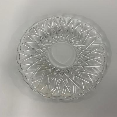 -87- GLASSWARE | Pretzel Indiana Glass Co. | Platters & Small Plates
