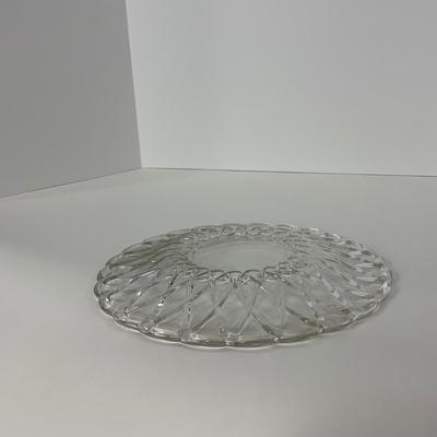-87- GLASSWARE | Pretzel Indiana Glass Co. | Platters & Small Plates