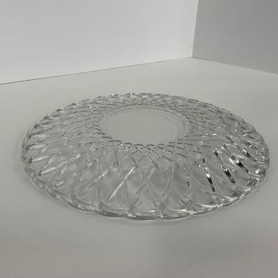 -87- GLASSWARE | Pretzel Indiana Glass Co. | Platters & Small Plates
