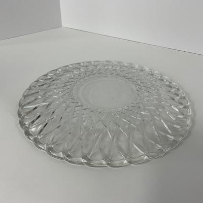 -87- GLASSWARE | Pretzel Indiana Glass Co. | Platters & Small Plates
