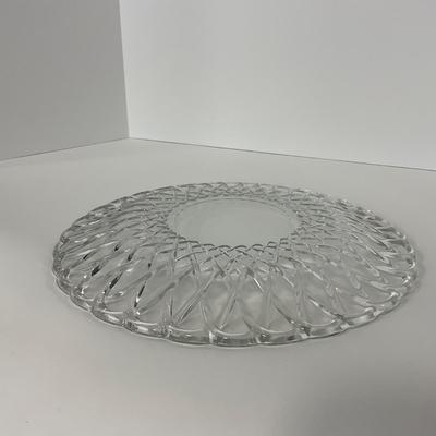 -87- GLASSWARE | Pretzel Indiana Glass Co. | Platters & Small Plates